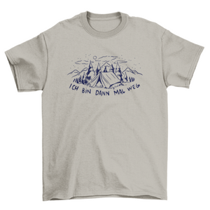 Camping german t-shirt design