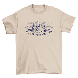 Camping german t-shirt design