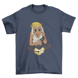 Gamer girl t-shirt design