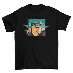 Criminal cat t-shirt