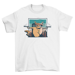 Criminal cat t-shirt