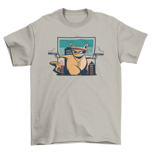 Criminal cat t-shirt