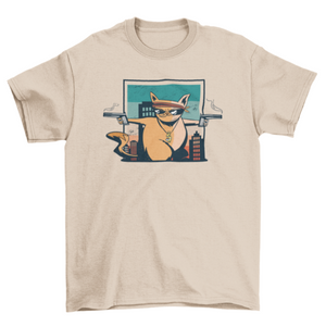 Criminal cat t-shirt