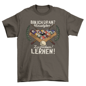 Funny German Billiard Quote T-shirt