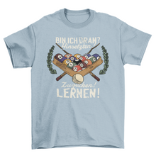 Load image into Gallery viewer, Funny German Billiard Quote T-shirt
