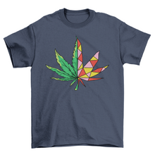 Load image into Gallery viewer, Geometric Hemp Leaf T-shirt
