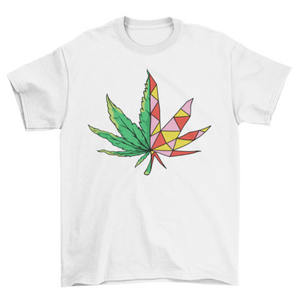 Geometric Hemp Leaf T-shirt