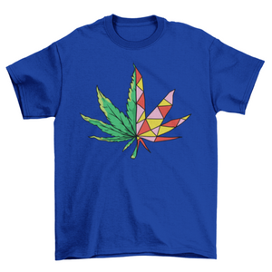 Geometric Hemp Leaf T-shirt