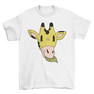 Giraffe Head Cartoon T-shirt