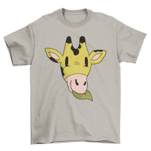 Load image into Gallery viewer, Giraffe Head Cartoon T-shirt
