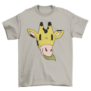 Giraffe Head Cartoon T-shirt