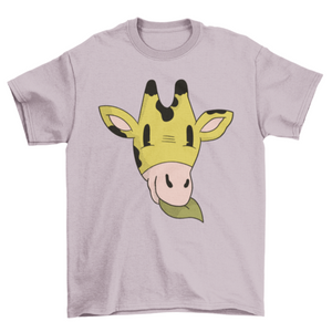 Giraffe Head Cartoon T-shirt