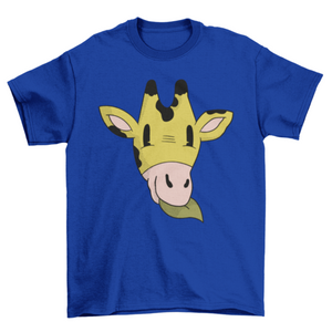 Giraffe Head Cartoon T-shirt