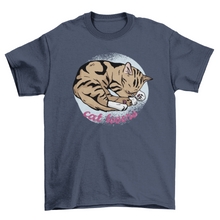 Load image into Gallery viewer, Cat Nap Quote T-shirt
