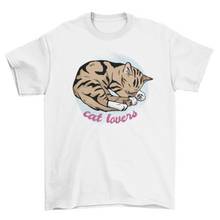 Load image into Gallery viewer, Cat Nap Quote T-shirt
