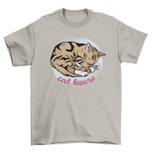 Load image into Gallery viewer, Cat Nap Quote T-shirt
