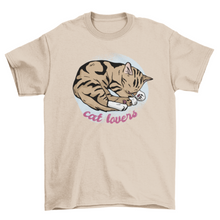 Load image into Gallery viewer, Cat Nap Quote T-shirt
