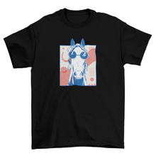 Load image into Gallery viewer, Funny Abstract horse with sunglasses t-shirt
