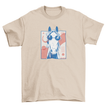 Load image into Gallery viewer, Funny Abstract horse with sunglasses t-shirt
