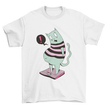 Load image into Gallery viewer, Fat cat t-shirt design
