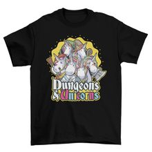 Load image into Gallery viewer, Dungeons &amp; unicorns t-shirt
