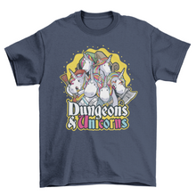 Load image into Gallery viewer, Dungeons &amp; unicorns t-shirt
