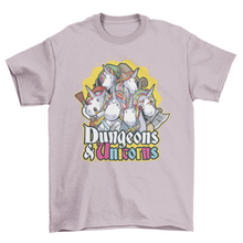 Load image into Gallery viewer, Dungeons &amp; unicorns t-shirt
