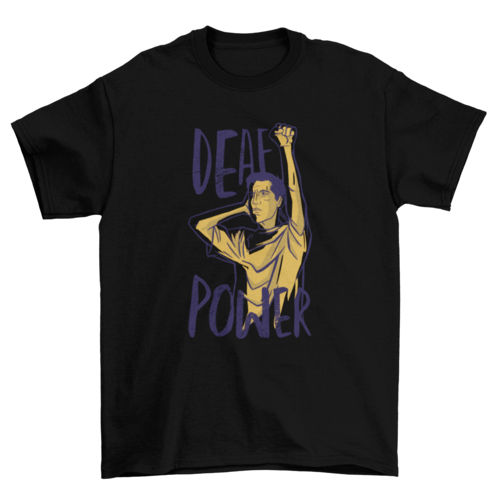 Deaf power t-shirt