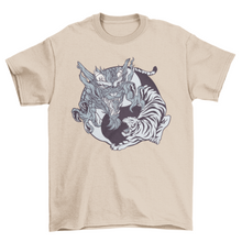 Load image into Gallery viewer, Yin yang animals t-shirt
