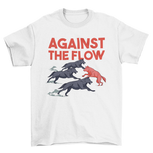 Against the flow t-shirt