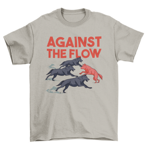 Against the flow t-shirt