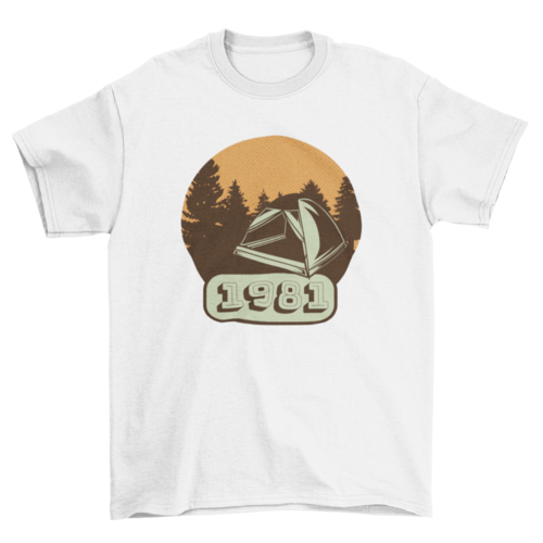 Camping vintage t-shirt