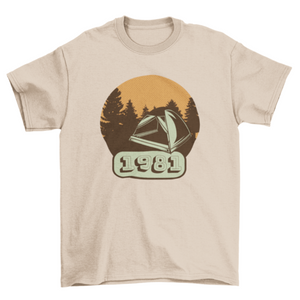 Camping vintage t-shirt