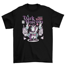 Load image into Gallery viewer, Dark unicorn comic t-shirt
