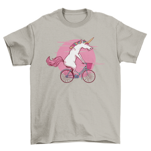 Bicycle unicorn t-shirt