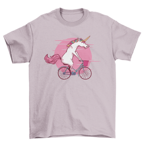 Bicycle unicorn t-shirt