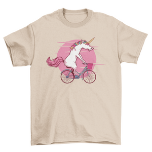 Bicycle unicorn t-shirt