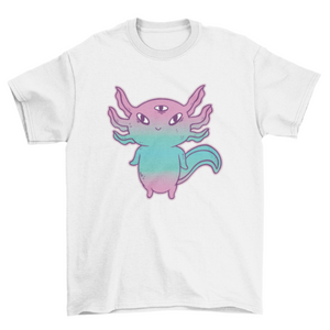 Cute axolotl t-shirt design