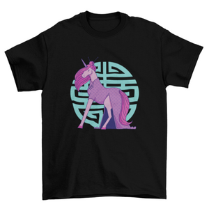 Cheongsam unicorn t-shirt design