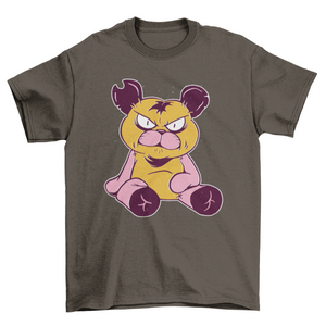 Angry teddy bear t-shirt