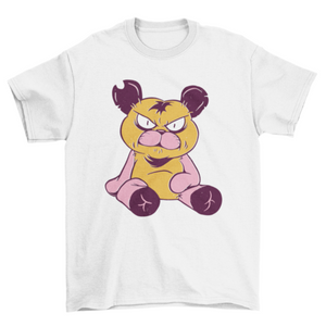 Angry teddy bear t-shirt