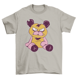 Angry teddy bear t-shirt