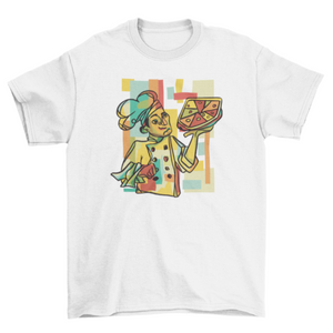 Cubist pizza t-shirt