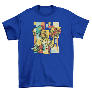 Cubist pizza t-shirt