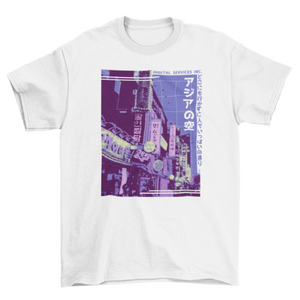 Asian street vaporwave t-shirt