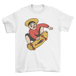 Fisherman skater character t-shirt