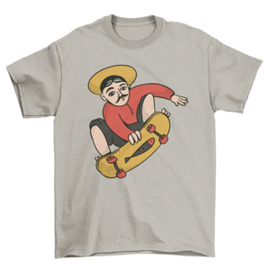 Fisherman skater character t-shirt