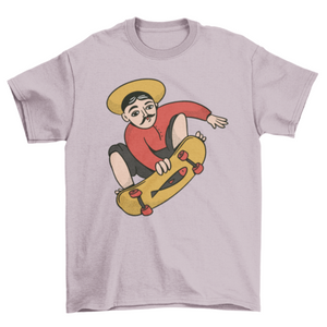 Fisherman skater character t-shirt