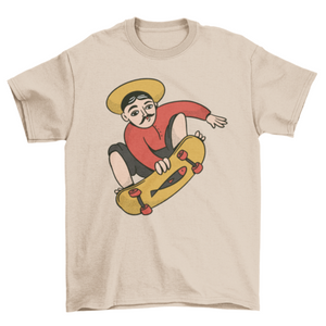 Fisherman skater character t-shirt