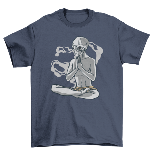 Yoga alien t-shirt d